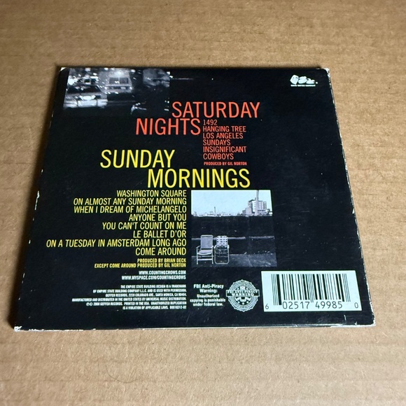 Counting Crows - Saturday Nights & Sunday Mornings CD - Picture 6 of 7